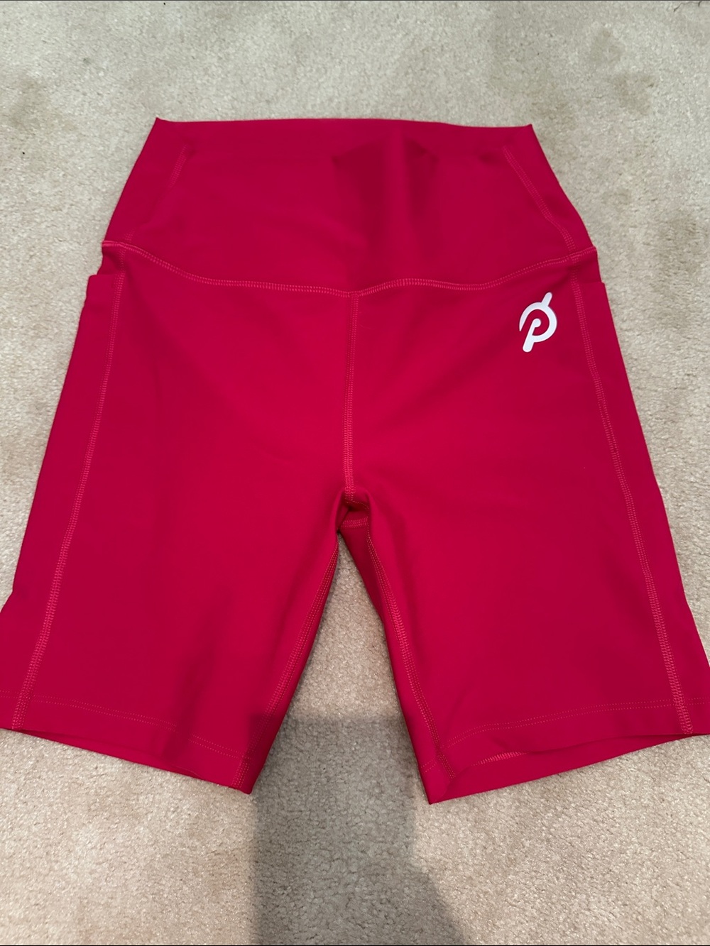 Peloton Hot Pink High-Rise Bike Shorts